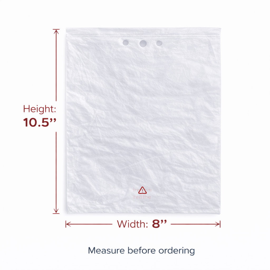 10.5×8 Clear Deli Bags Flip Top Saddle Pack Unprinted HDPE 0.5 Mil 2000 Count