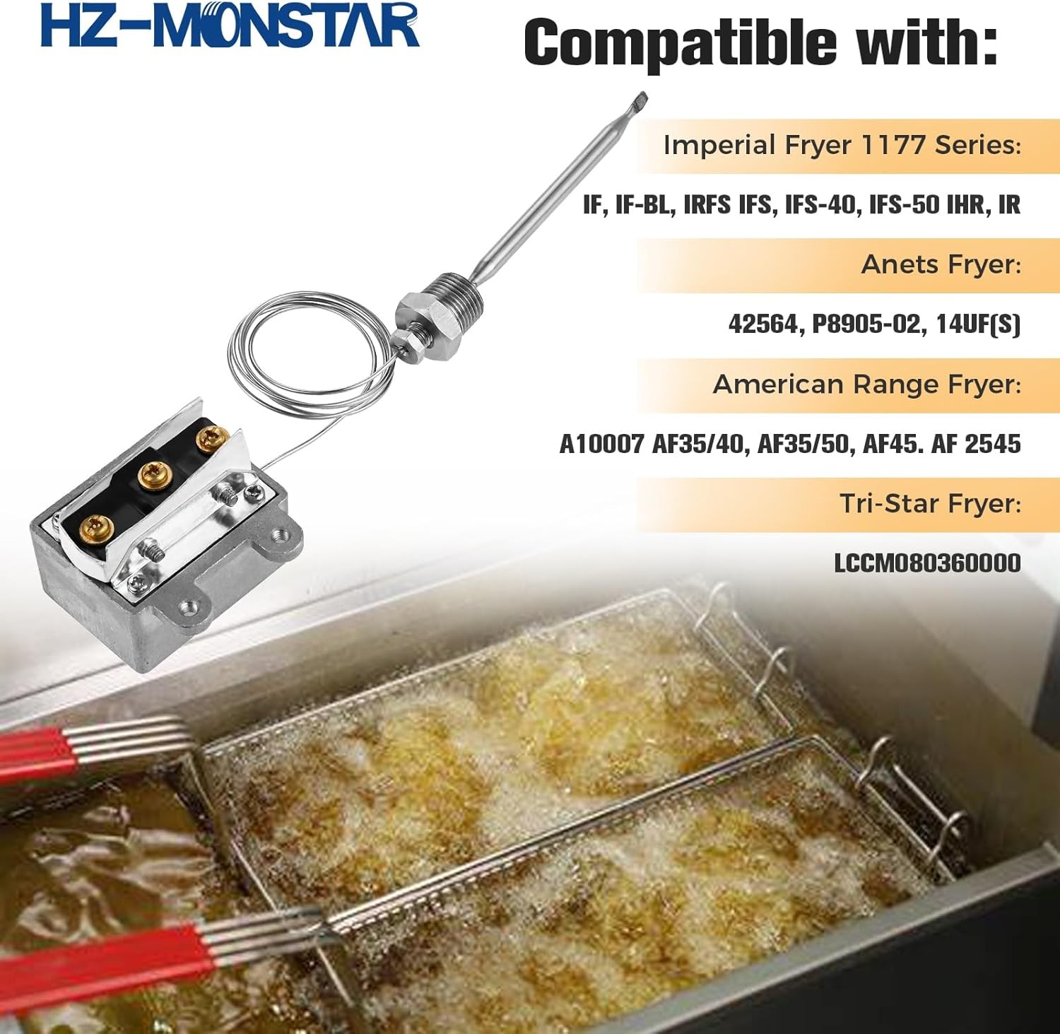 1177 High Limit Fryer Switch Safety, LCCM080360000 Thermostat Limit…