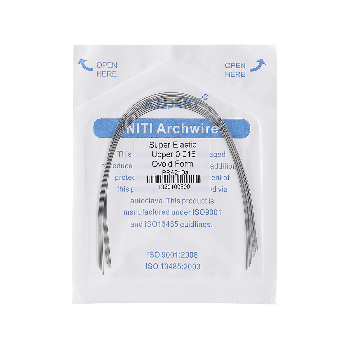 5Packs Dental Orthodontic Arch Wire Super Elastic Niti ROUND 016Lower AZDENT