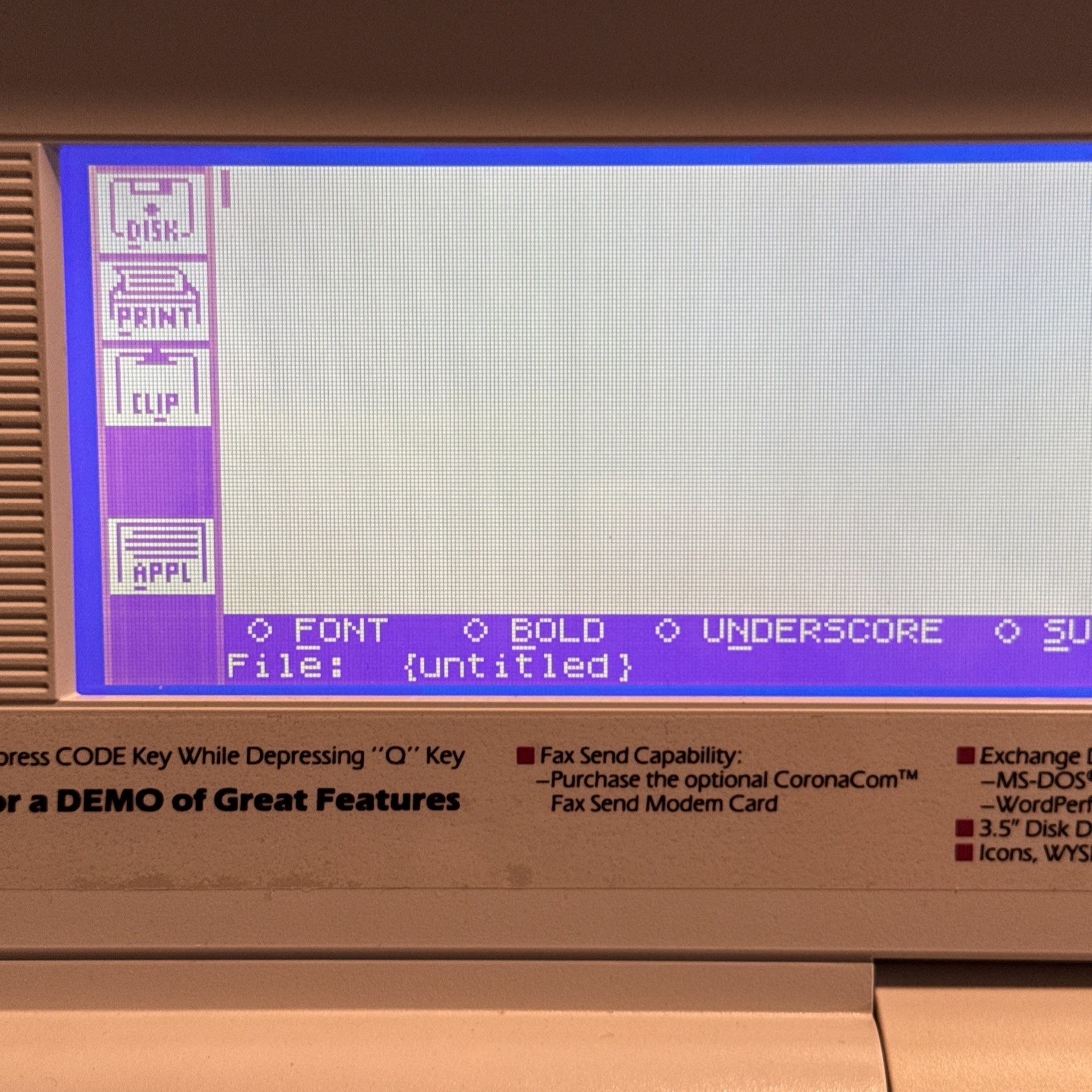 Smith Corona PWP 8000 LT Laptop Personal Word Processor Tested Working
