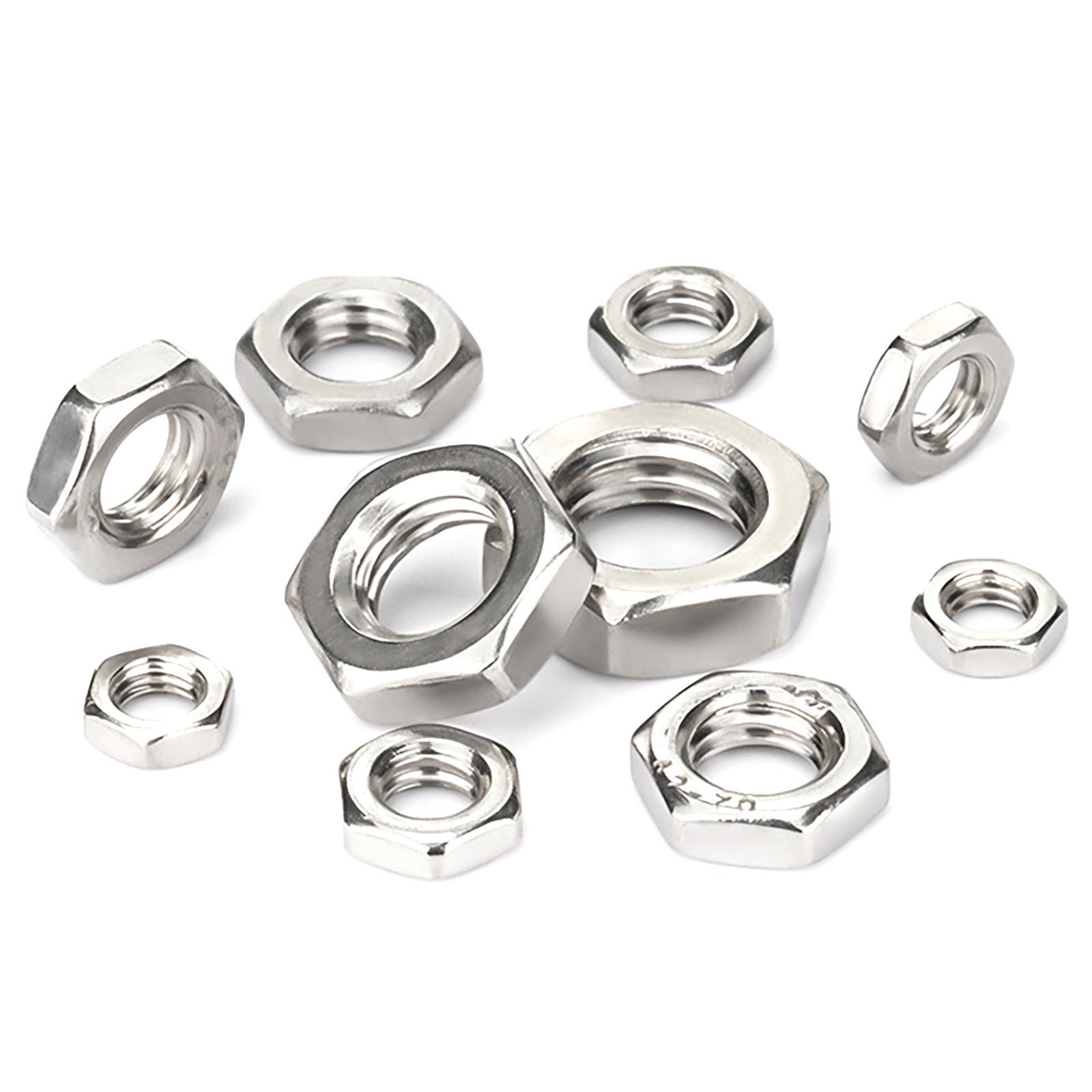 Fine Pitch Thread Hexagon Full Nuts Stainless Steel M6 M8 M10 M12 M14 M16 – M30