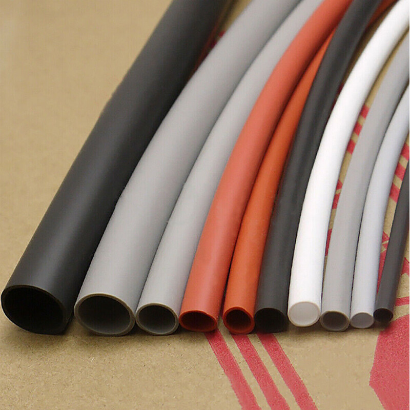 1.7:1 Flexible Silicone Heat Shrink Shrinkable Tube Tubing 1 Meter Yellow/Gray