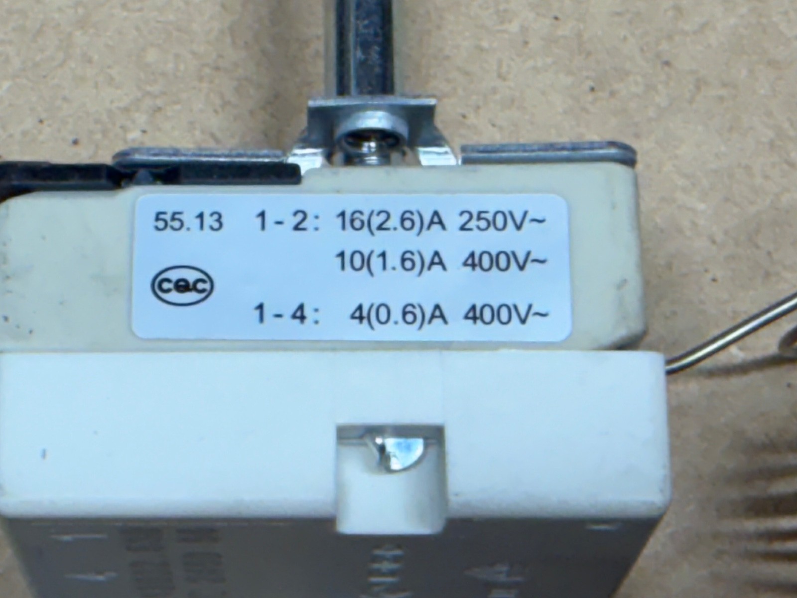 Cooking Performance Group 3511290238 High Limit Thermostat for Fryer FCPG Series