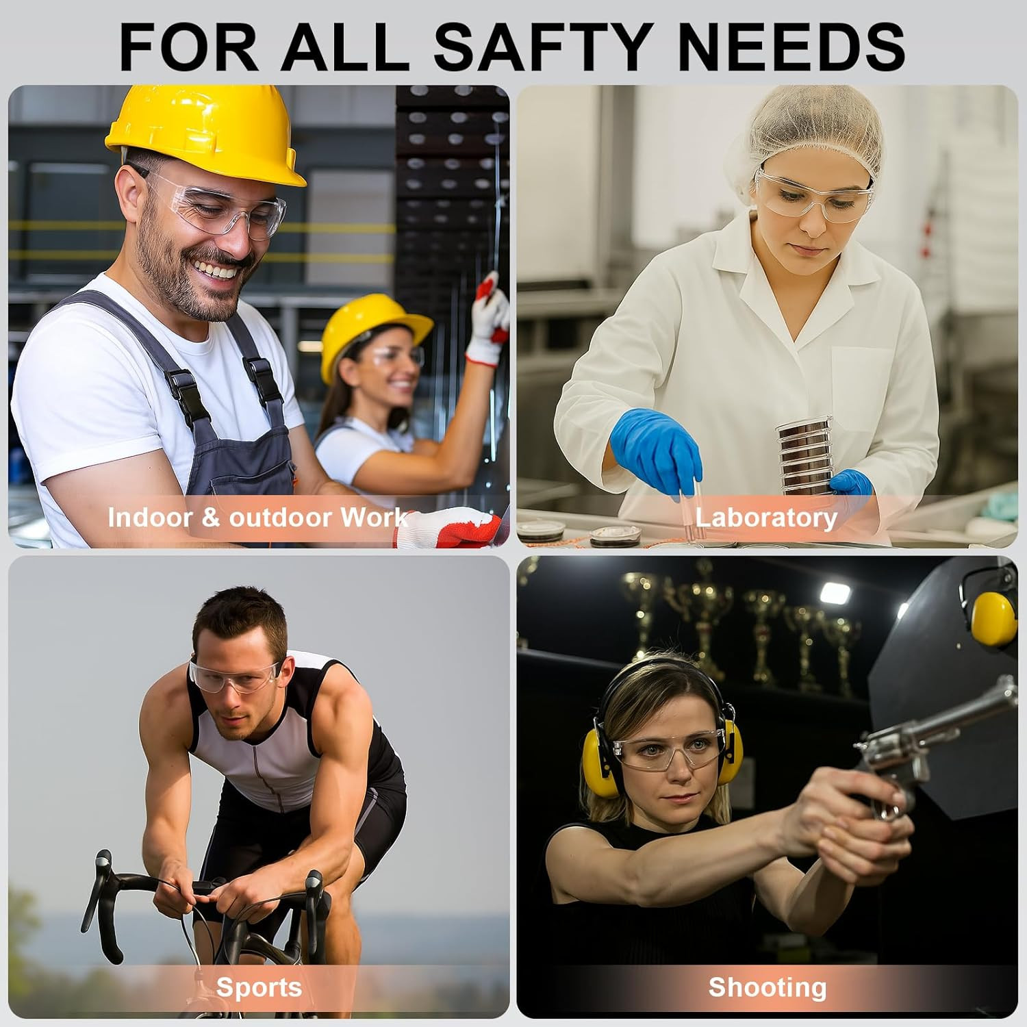 ANSI Z87.1 Clear Safety Glasses for Men and Women 36Pack, Scratch&Impact-Resista