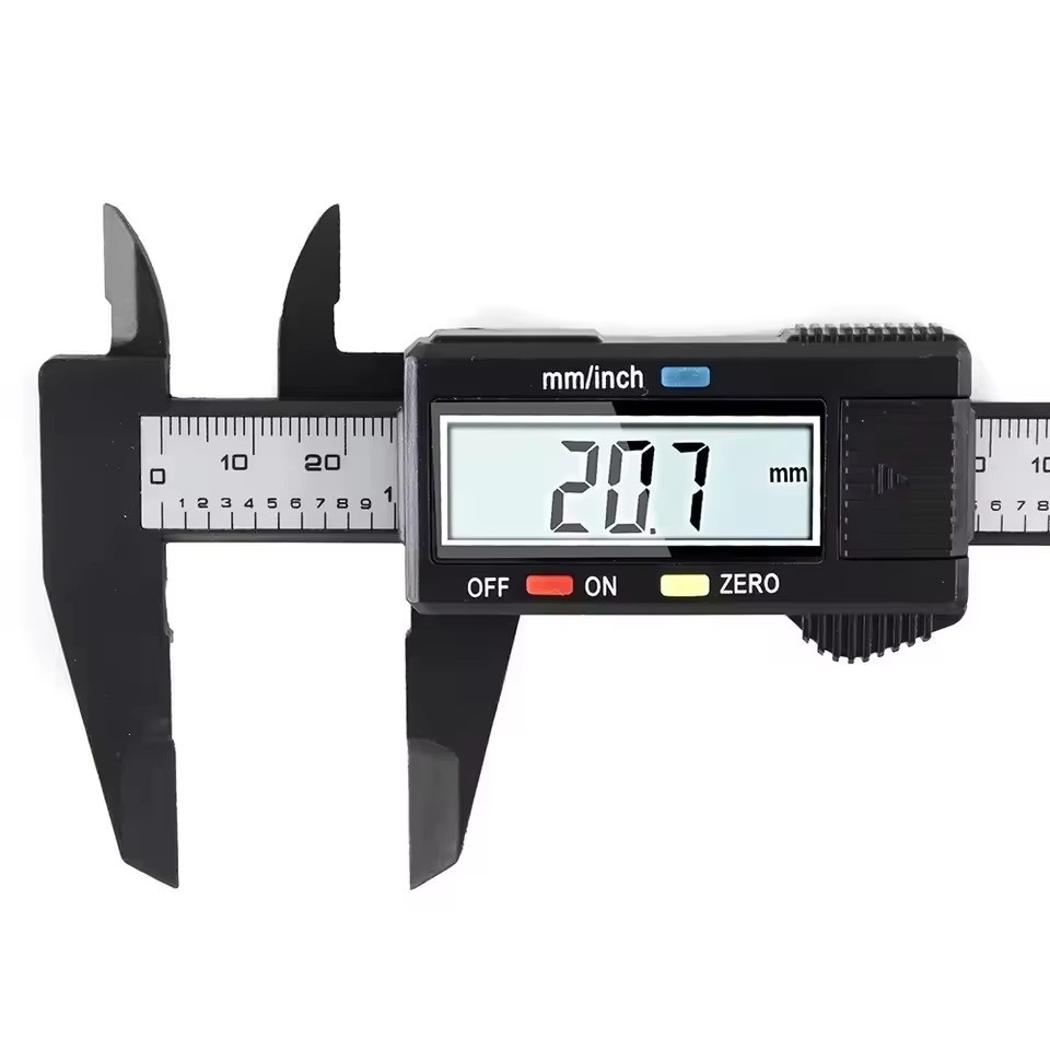 Digital Caliper 6 inch 150mm Carbon Fiber Vernier Micrometer Precision GaugeTool