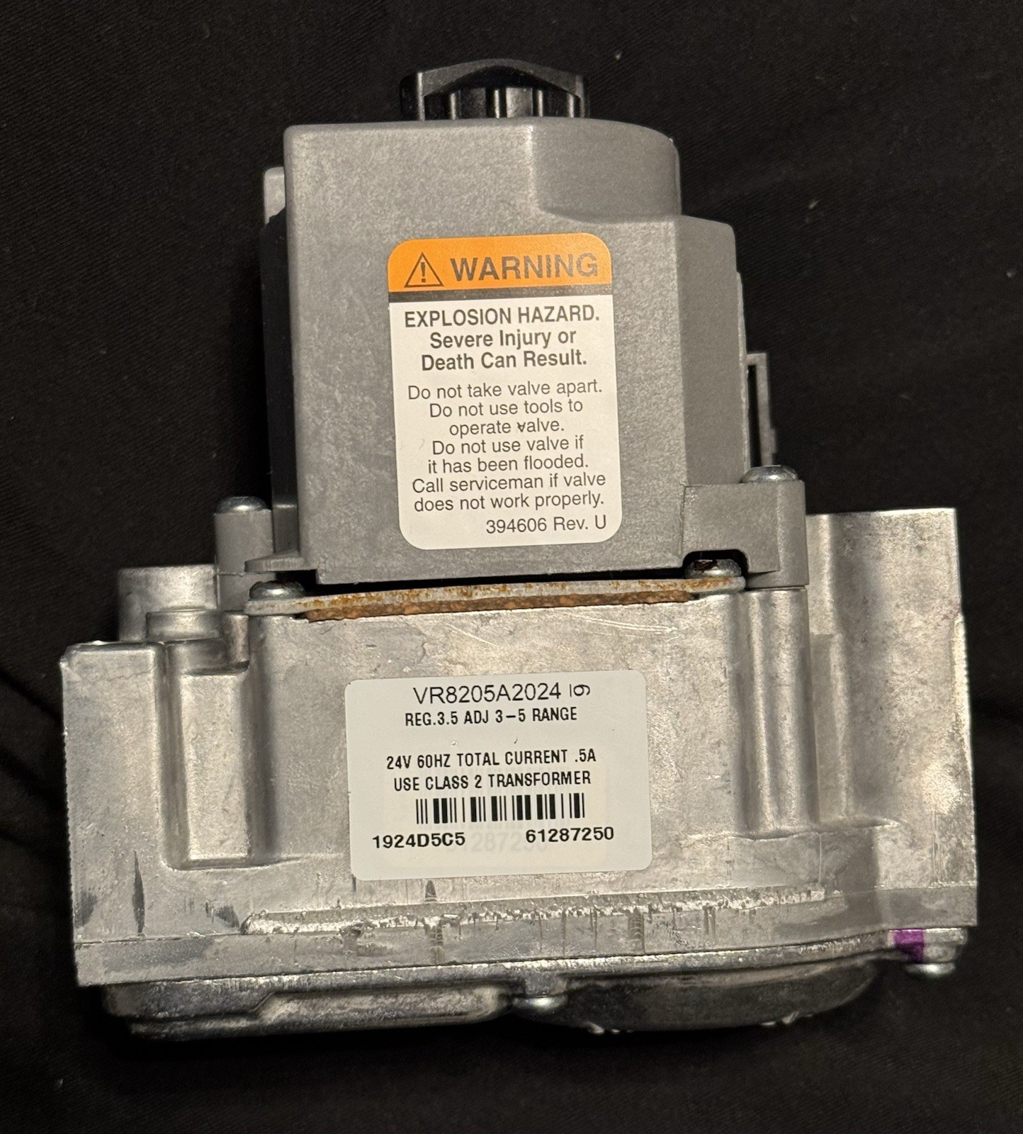 Honeywell VR8205A2024 Gas Valve 24V 60Hz For VR8205 VR8105 VR8305