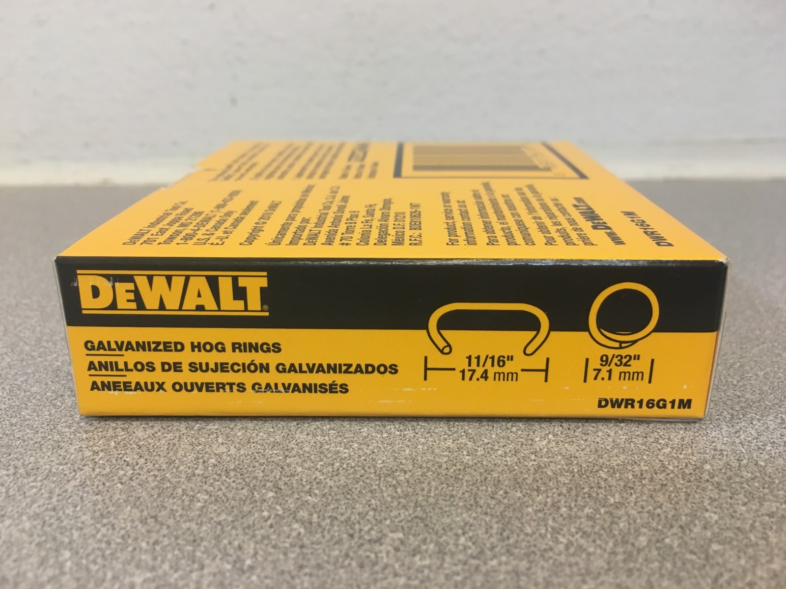 DeWalt DWR16G1M 6 in. Steel Hog Ring Fasteners
