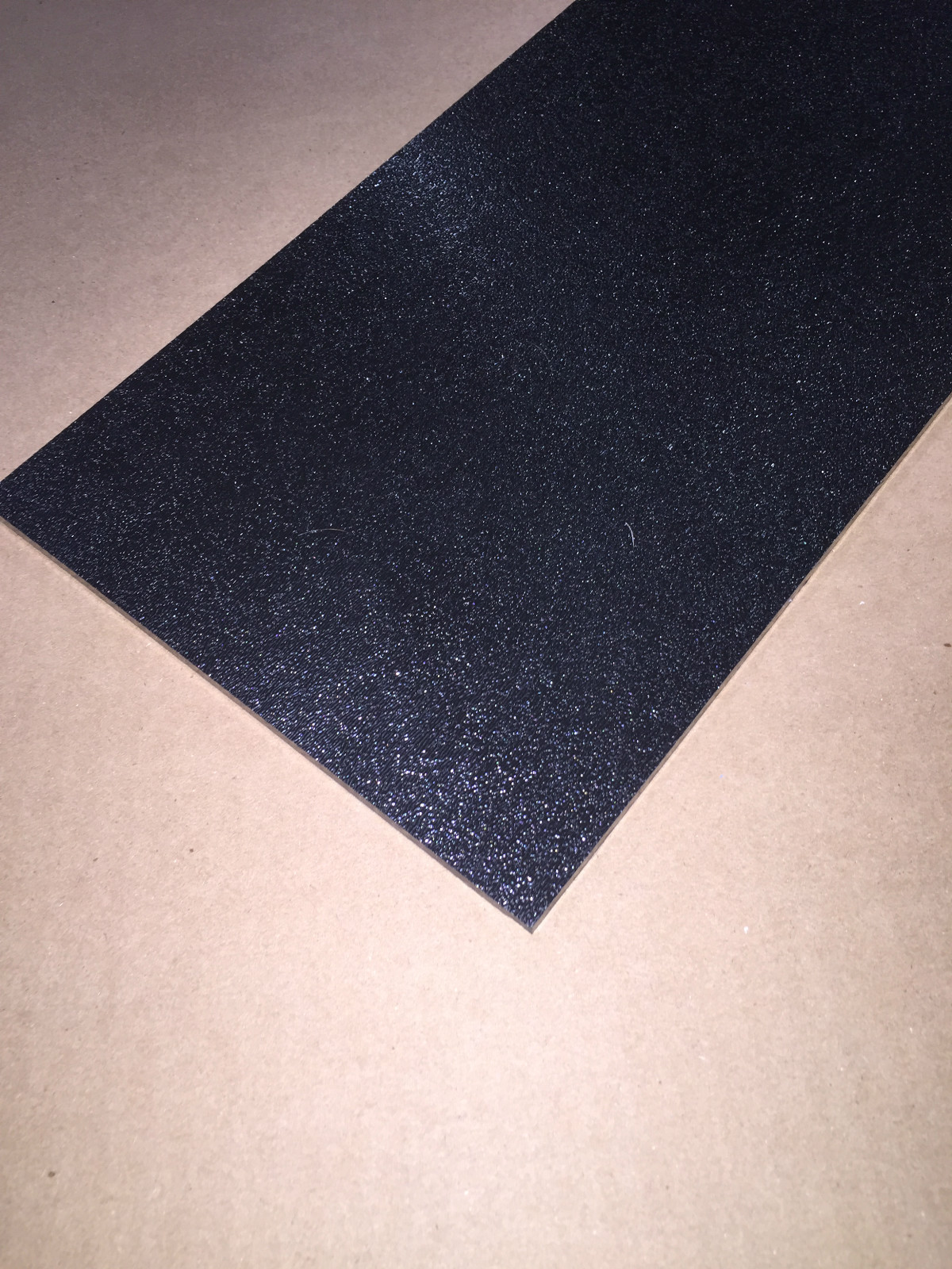 ABS Black Plastic 1/8″ x 8″ x 12″ .125″ textured 1 side stereo sheet