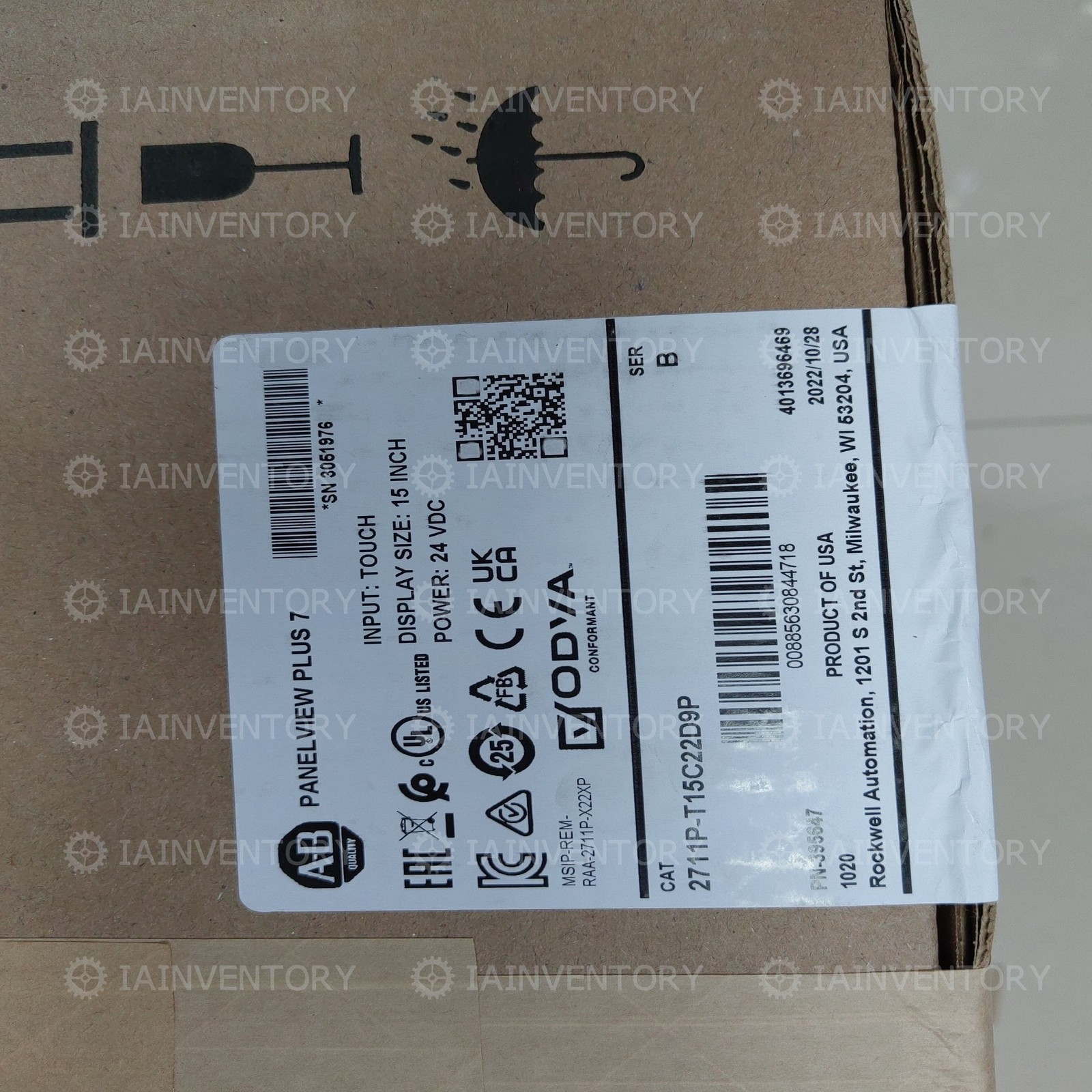 1 Unit NEW Allen-Bradley 2711P-T15C22D9P Local Shipping With Warranty