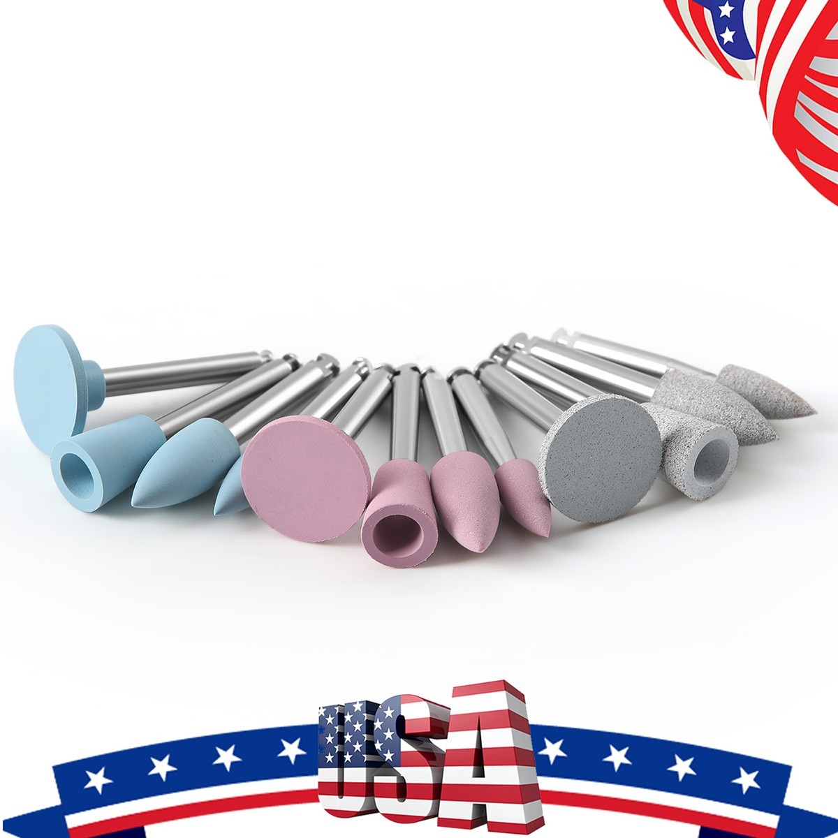 AZDENT Dental Silicone Composite polishing kit RA2.35mm For Low Speed handpiece