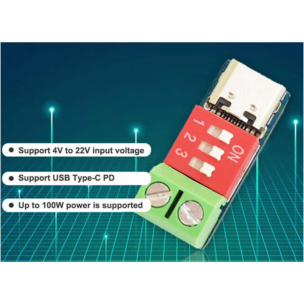 10pack USB-C PD Trigger Board Module PD/QC Decoy Board Fast Charge USB Type-C
