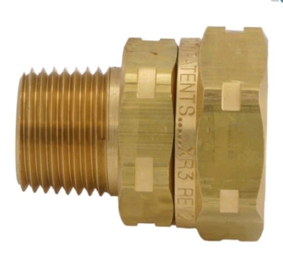 NEW Gastite XR3FTG-8 FlashShield Brass 1/2″ Straight Male Pipe Adapter Fitting