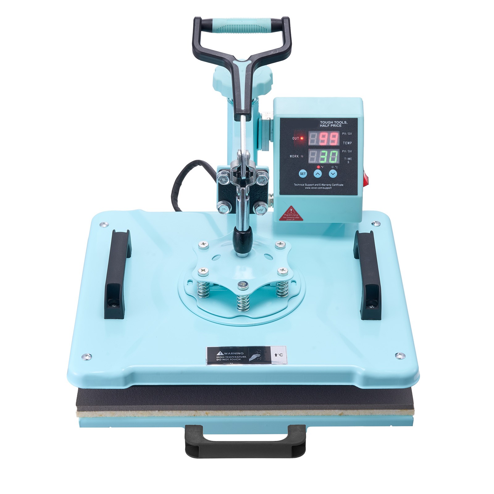 VEVOR Heat Press Machine 12×15 in 2 in 1 Heat Transfer Machine for T-Shirts Hats