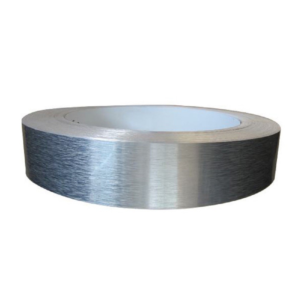 1.57″x328ft Aluminum Tape Flat Coil without Folded Edge Brush Silver