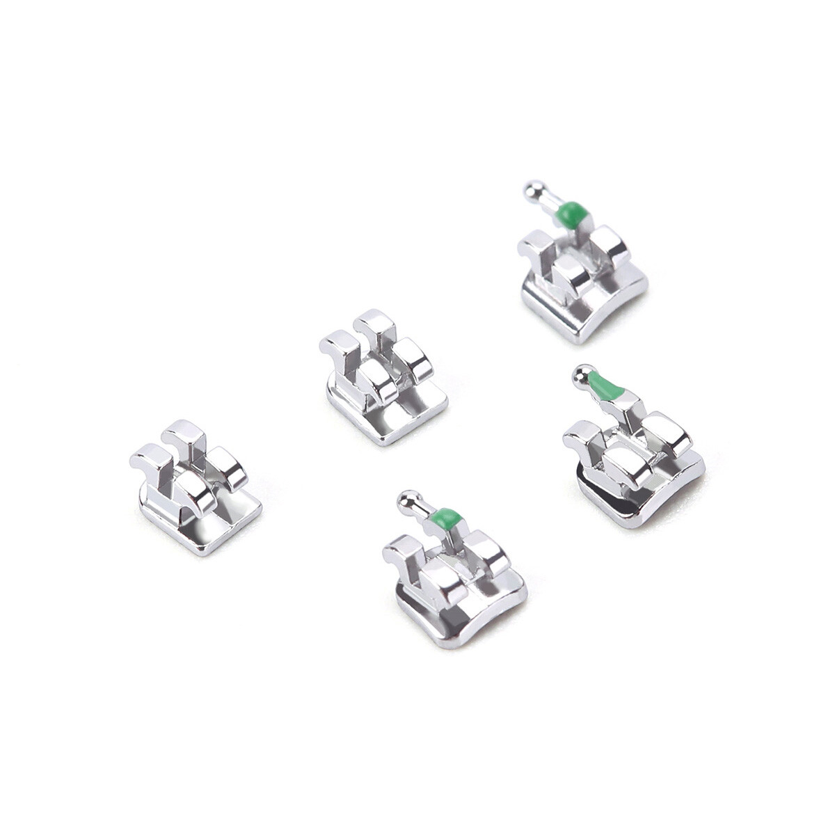 Dental Ortho Brackets Mini Roth/MBT.022″/.018 Hooks 3 4 5 Monoblock /Mesh Base