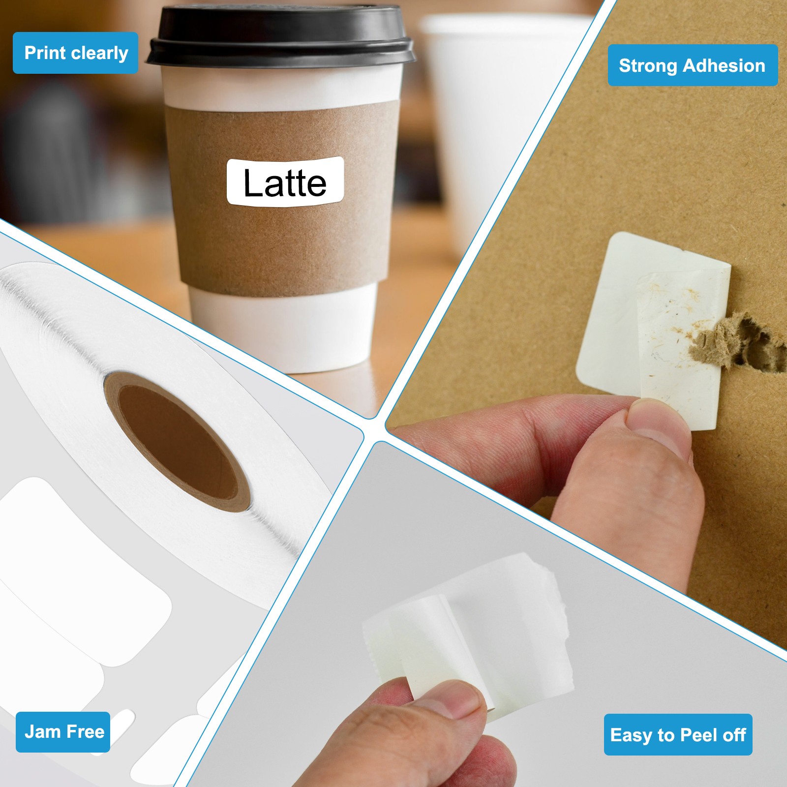 5 Rolls 1/2″x1″ Extra-Small Multi-Purpose Direct Thermal 1000 Labels 30333