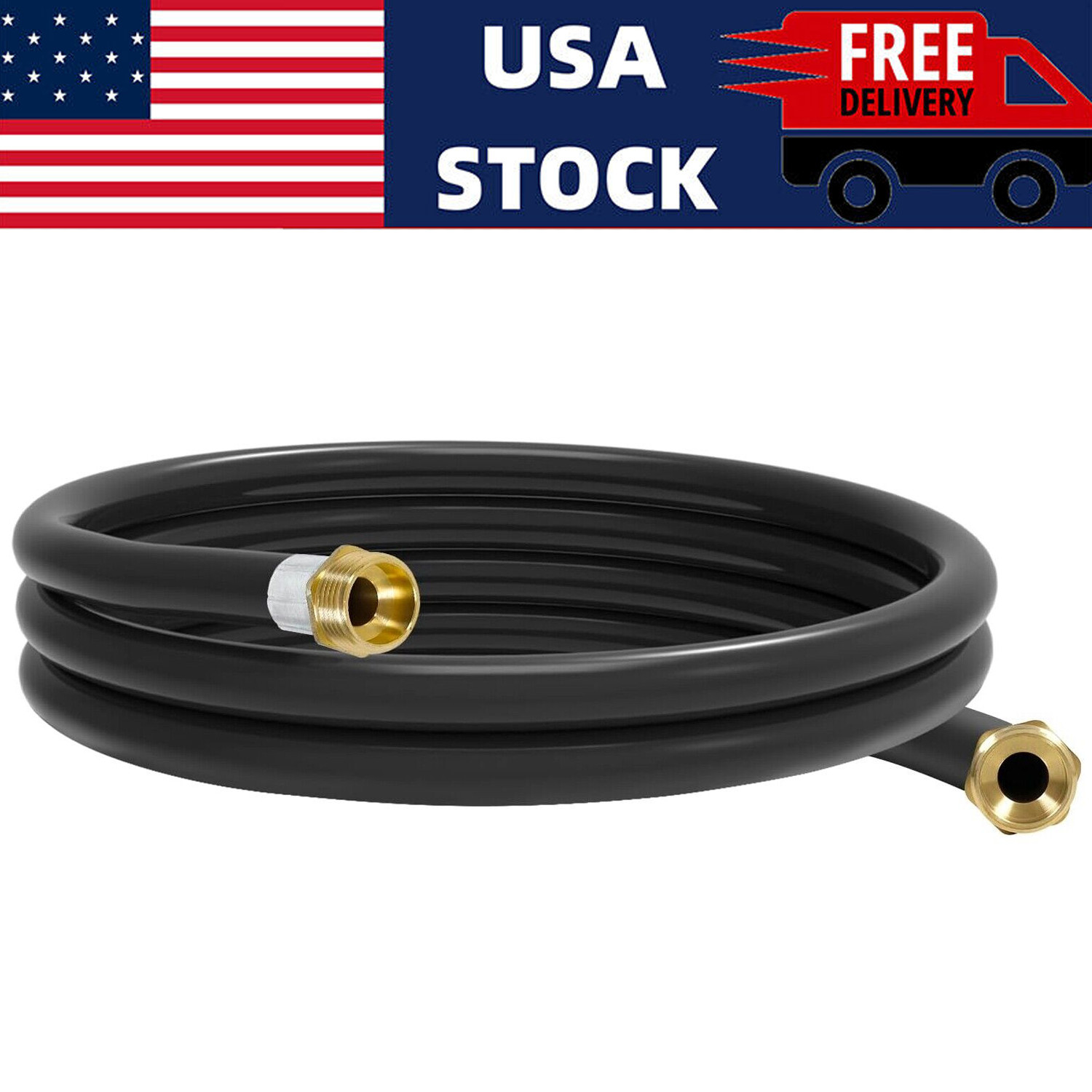 20FT 3/4” Fuel Transfer Hose for Gasoline Diesel Dispensing Kerosene NEW