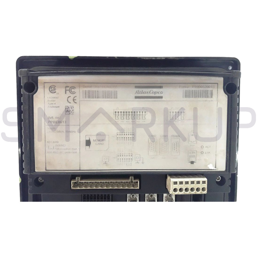 Used & Tested ATLAS COPCO PPBE0613 P1900520013 Touch Panel