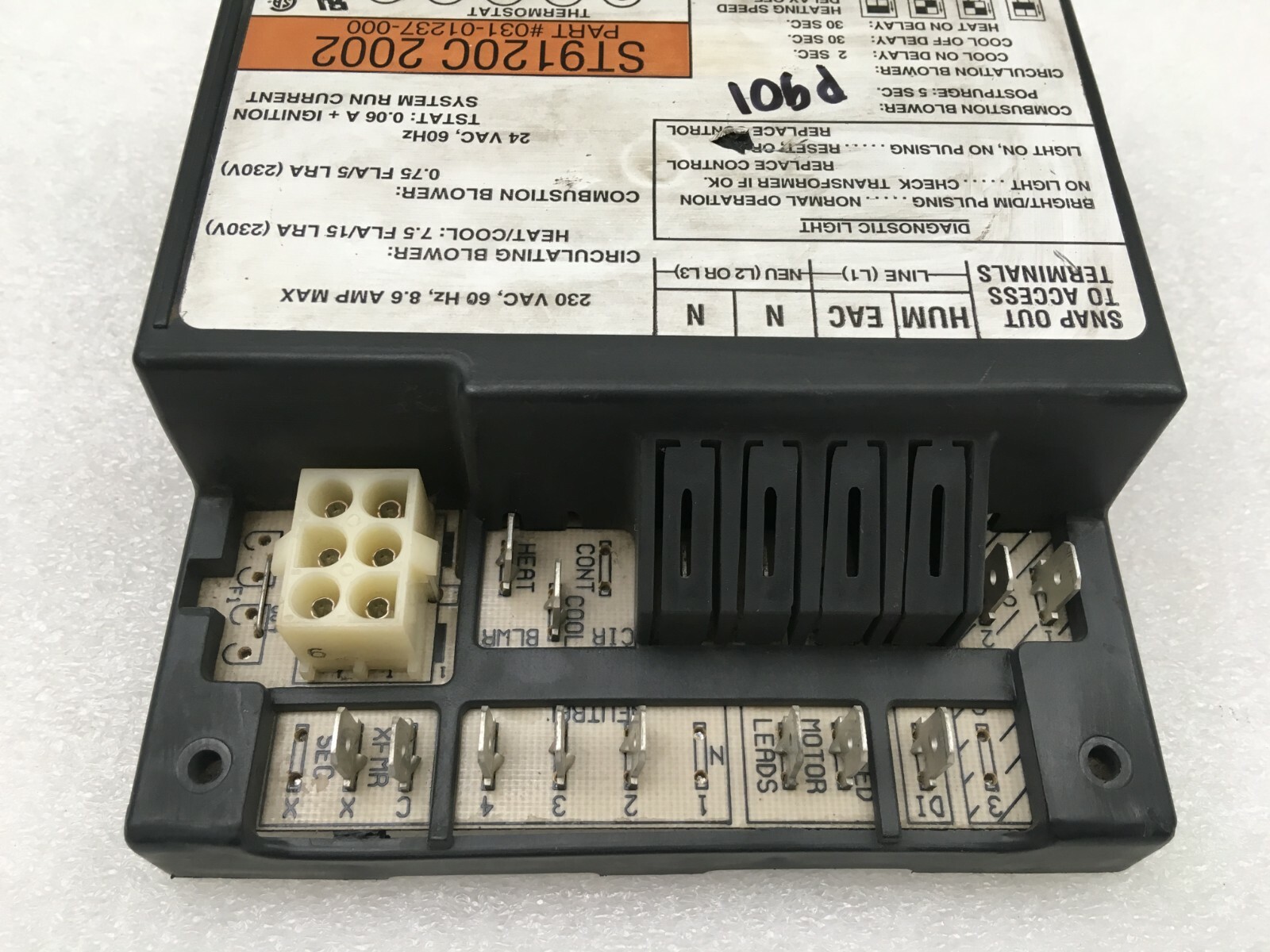Honeywell ST9120C2002 Furnace Control Circuit Board 031-01237-000 used #P901