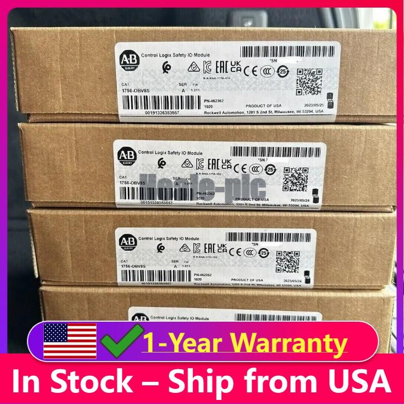 Factory Sealed AB 1756-OBV8S Control Logix Safety IO Module US Free Tax