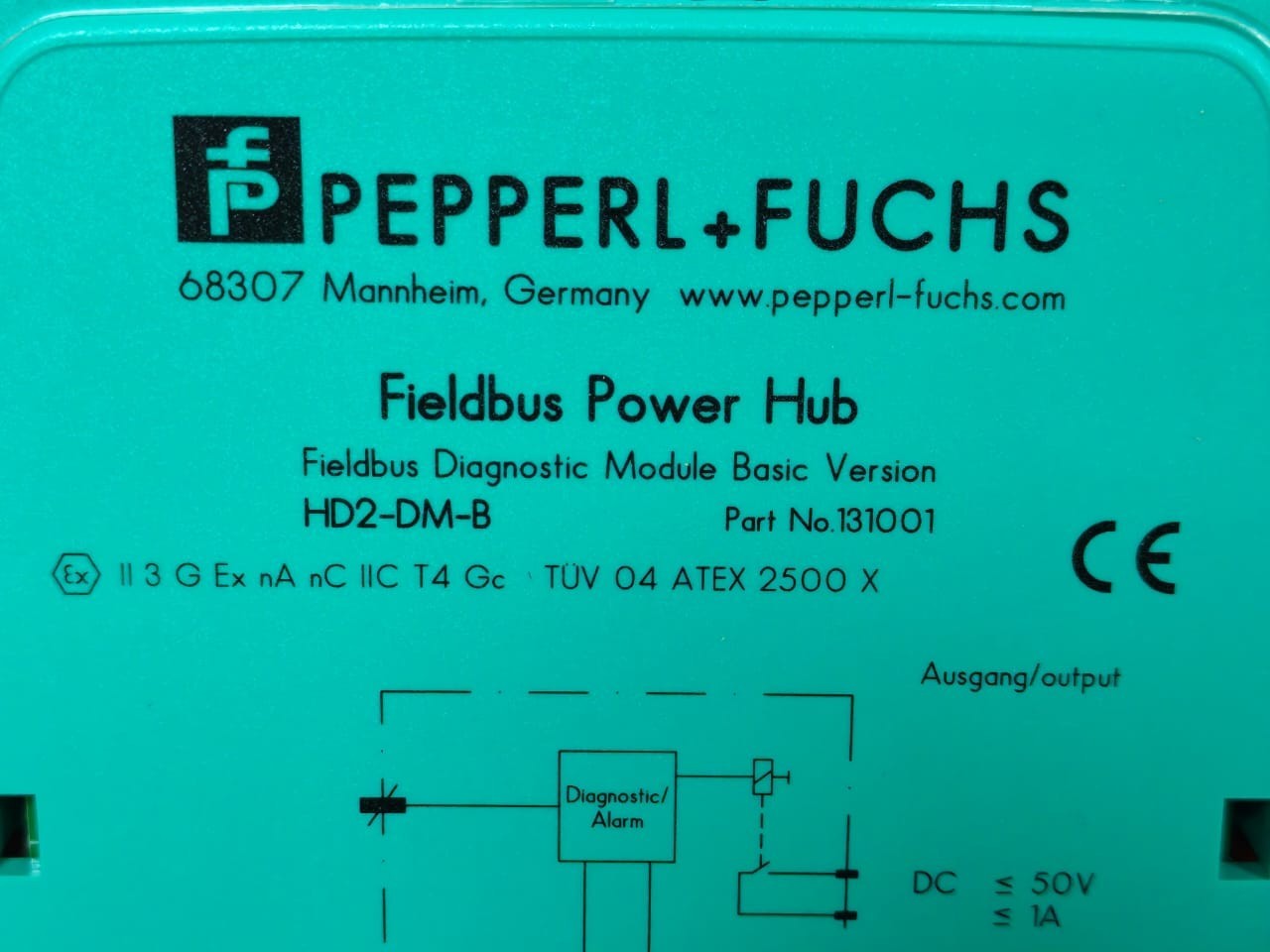 Lot 2 pcs Pepperl+Fuchs HD2-DM-B Fieldbus Diagnostic Module Basic Version 131001