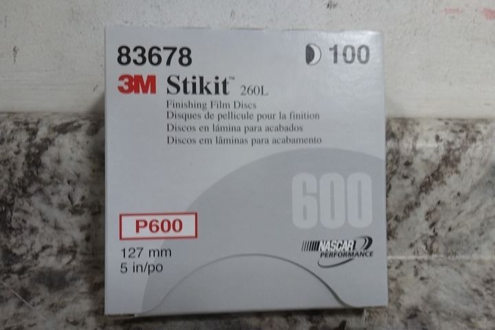 3M 83678 400 Pk 5 In Diameter P600 Grit PSA Sanding Disc