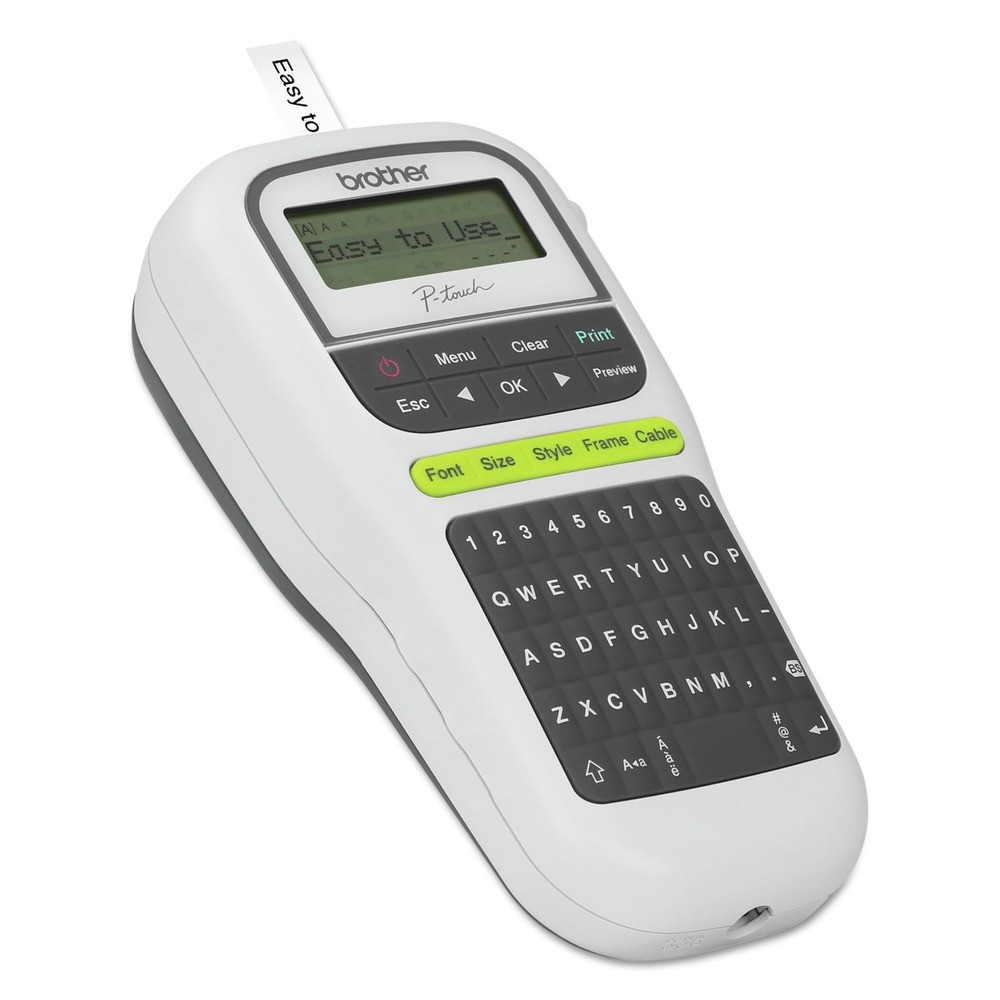 Brother P-Touch PTH110 4.5″ x 6.13″ x 2.5″ 2 Lines Easy Portable Label Maker New
