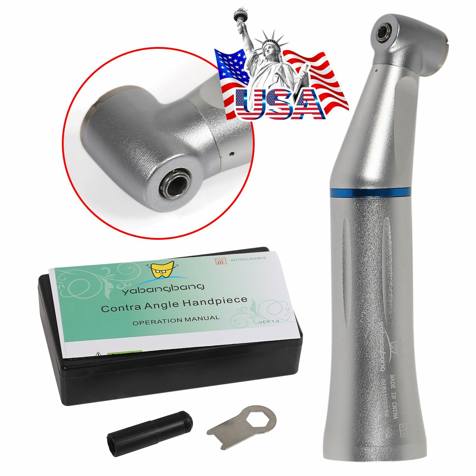 Pieza de Mano Dental Contra Angulo Interior USA Contra Angle Inner Water