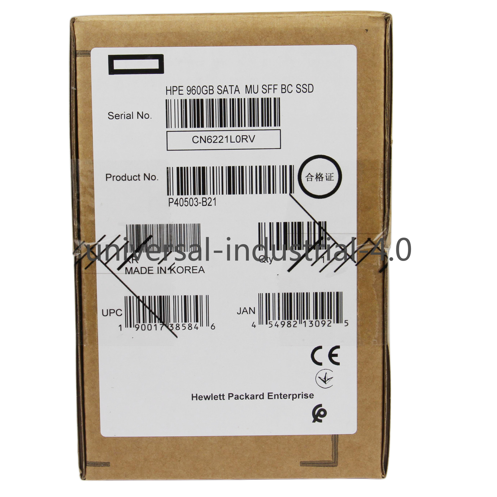 P41528-001 P40503-B21 HPE 960GB SATA 6G 2.5 SSD Gen10 Plus V2 Solid State Drive