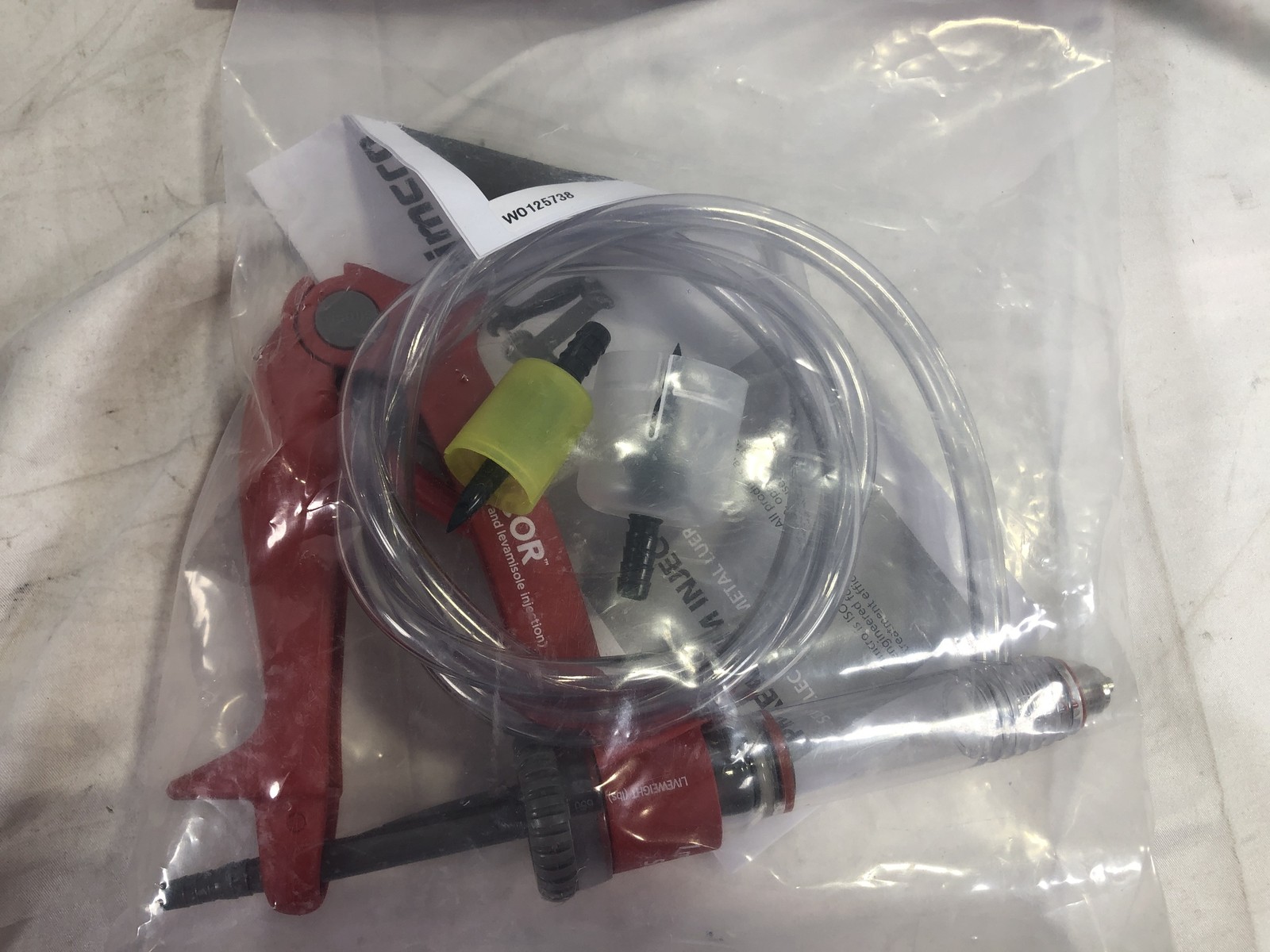 VALCOR Dial a Dose Injector Zoetis Livestock Drenching Syringe w/Tubing & Needle
