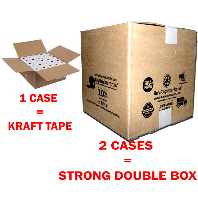 3 1/8″ X 230′ THERMAL PAPER 50 ROLLS CASH REGISTER & POS THERMAL ROLLS SHRINKWRA