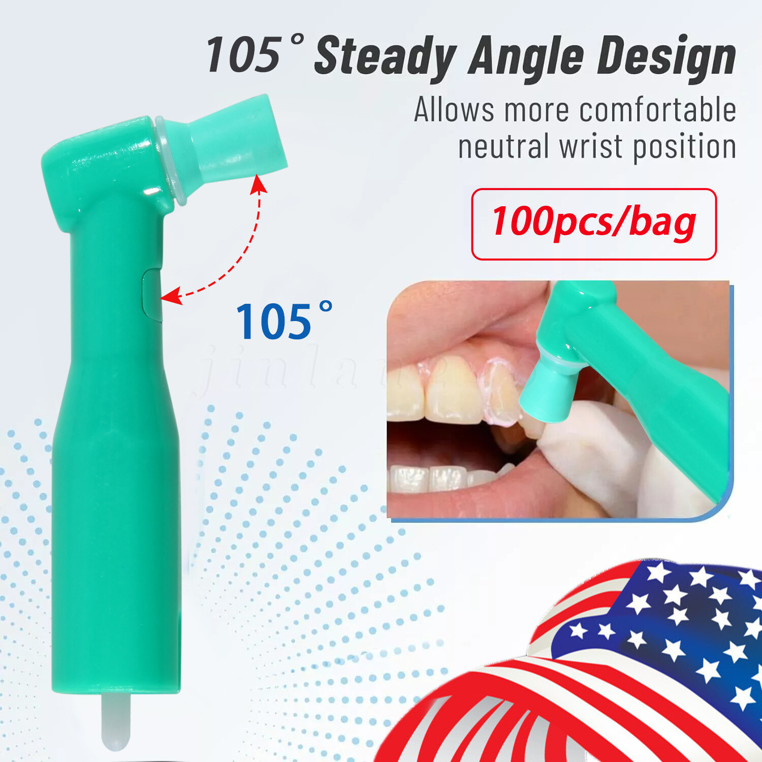 Dental Wireless Implant Electric Torque Wrench Handpiece Tool Driver 360° Rotate