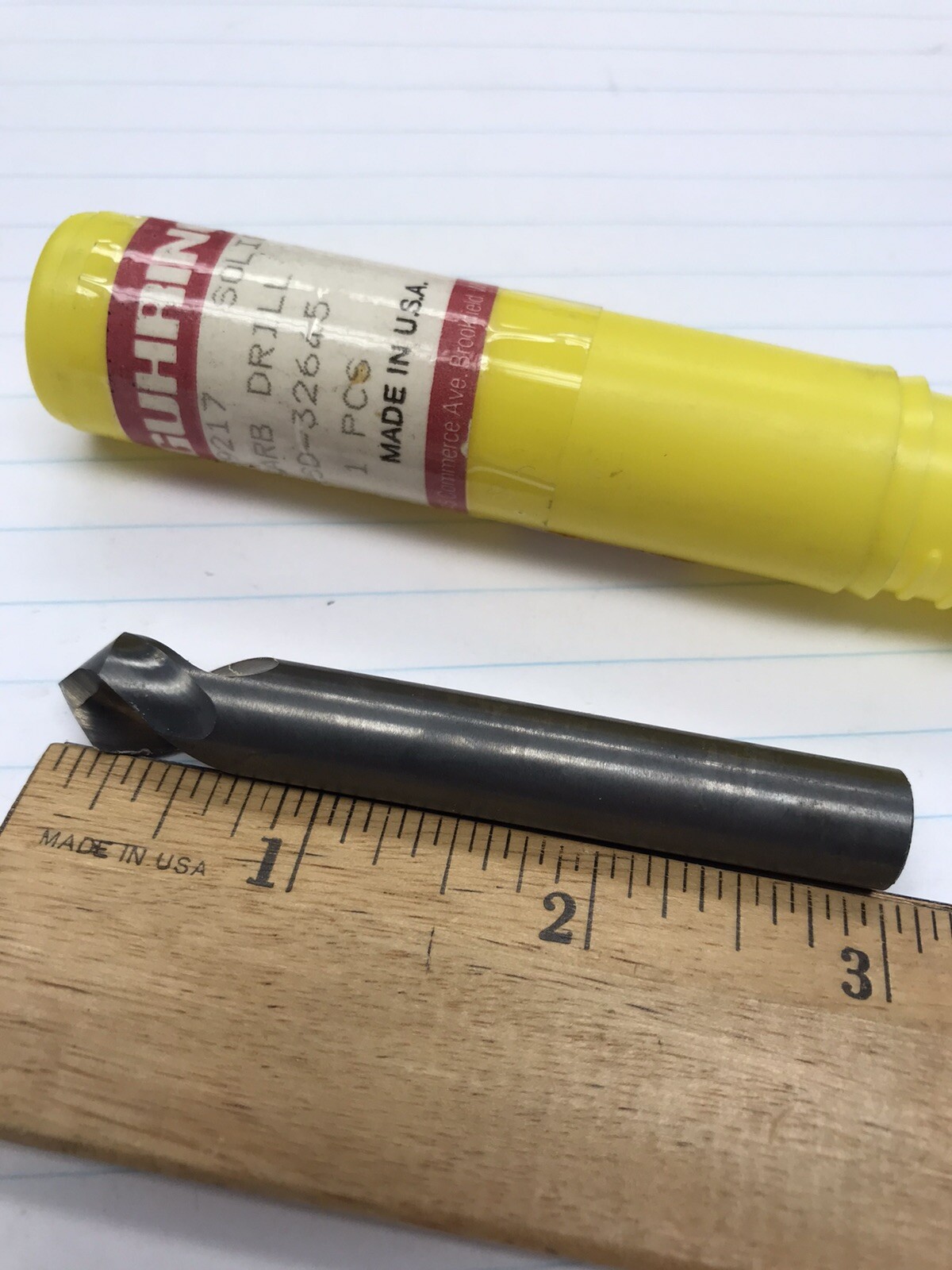 1 pc. 11.0mm x 3” oal 90 degree SOLID CARBIDE SPOT DRILL. GUHRING USA
