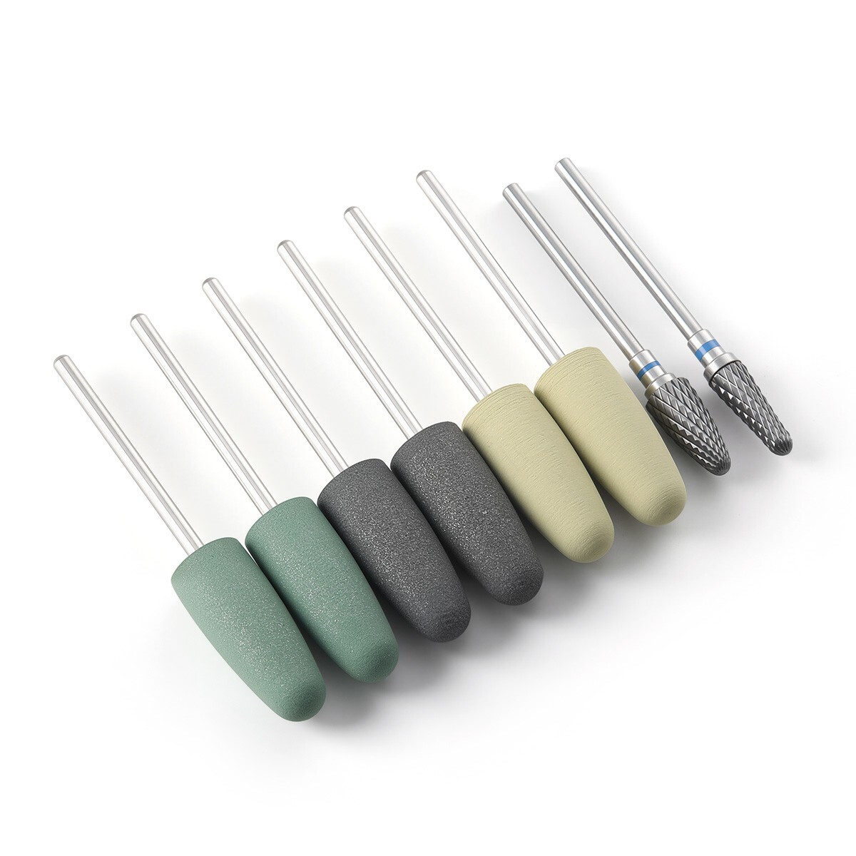 8PCS Dental Burs Resin Base Hidden Denture Polishing Acrylic HP Low-Speed 2.35mm