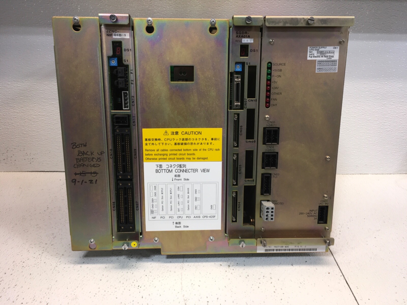Fuji Electric JZNC-NRK51-1, JZNC-NIF01B-1, SGDR-AXA01A, CPS-420F, JANCD-NCP01-1