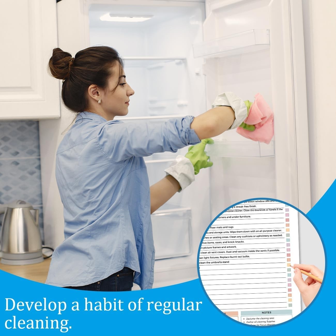 Adhd Cleaning Planner, Editable Adhd Cleaning and Organizing Planner DIY