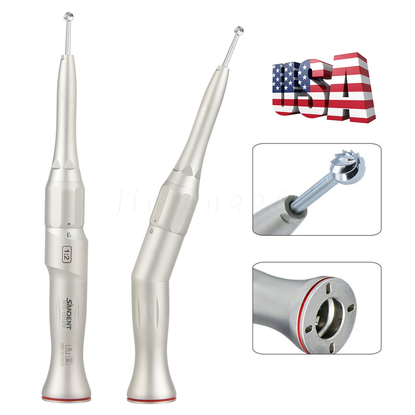 Dental Surgical Handpiece 20° Angle Straight Attachment 1:2 E-type NSK Style
