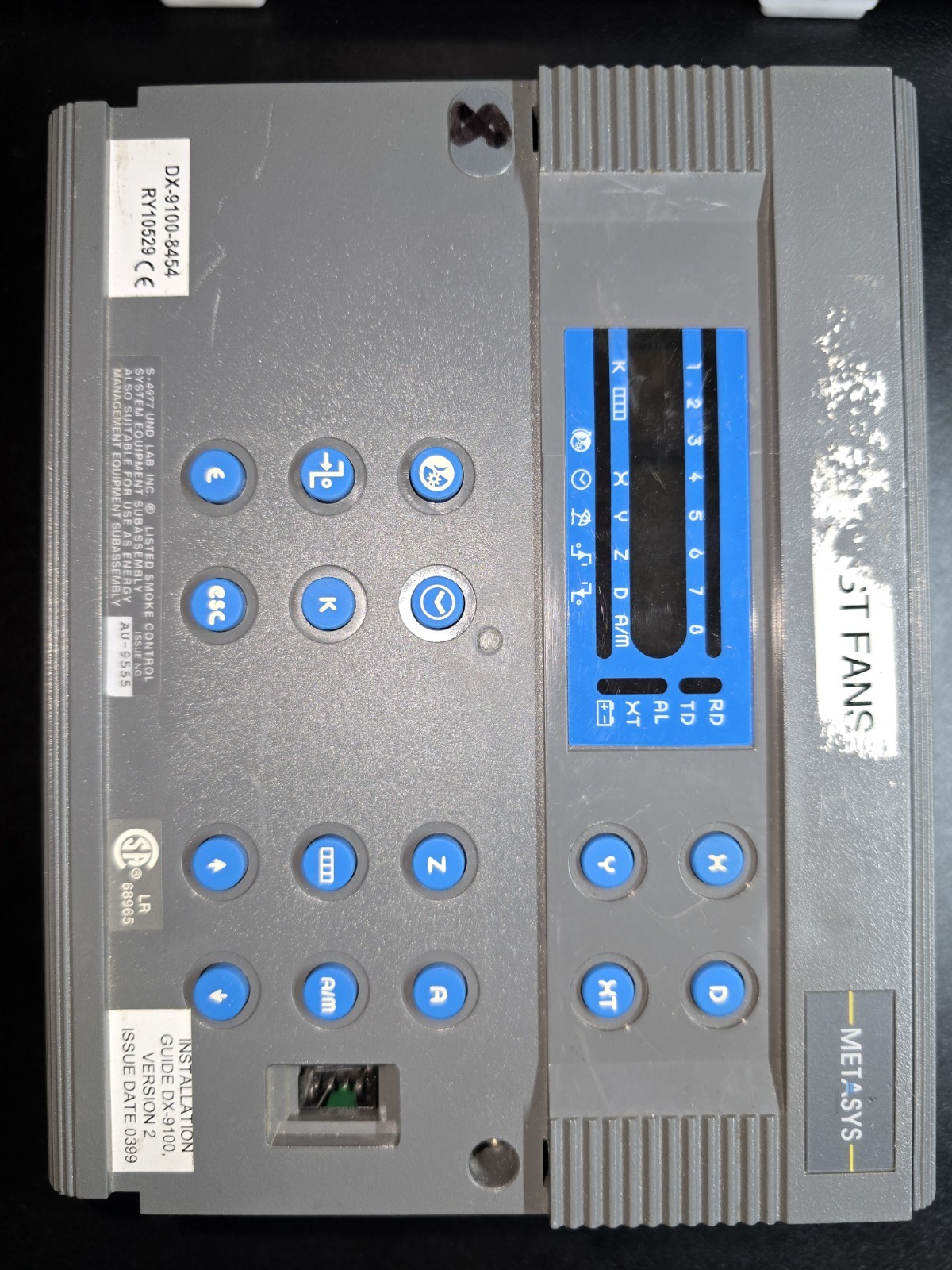 Johnson Controls Metasys DX-9100-8454 Extended Digital Controller Rev B