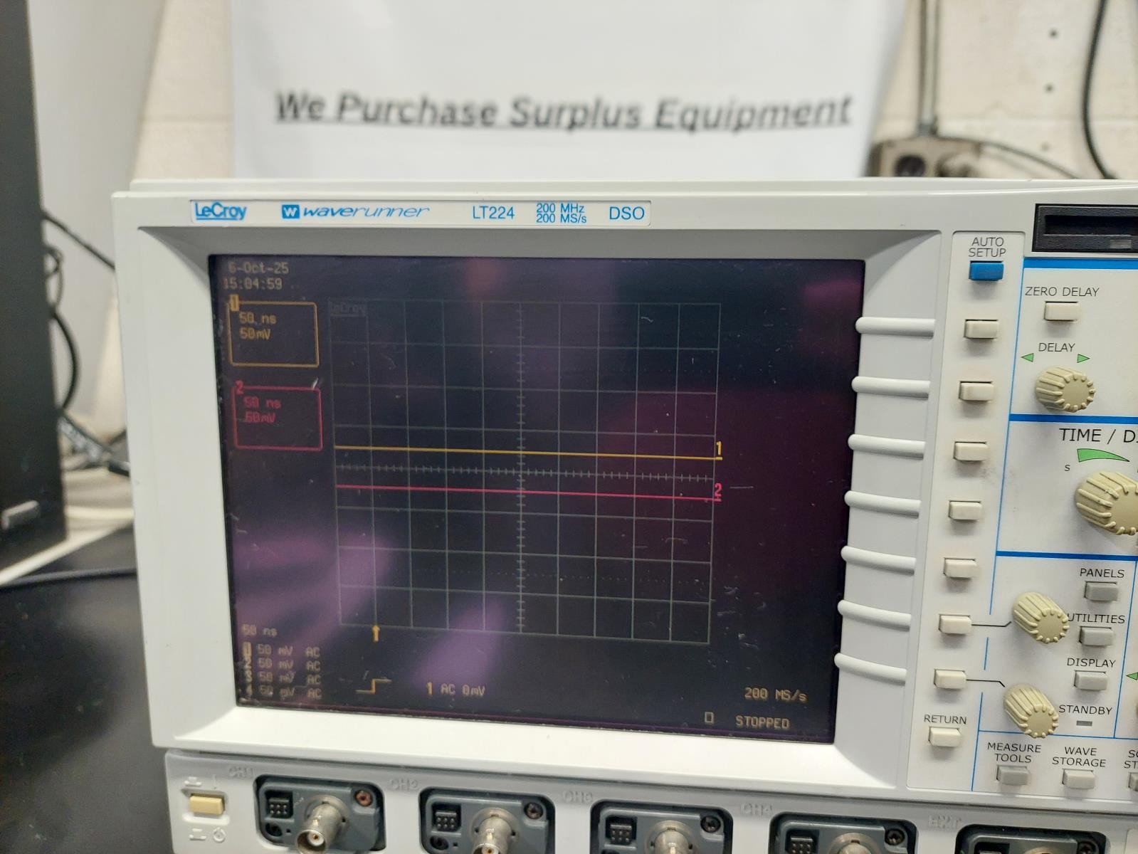 Lecroy Wave Runner LT224 200MHz 4-Channel Digital Storage Oscilloscope