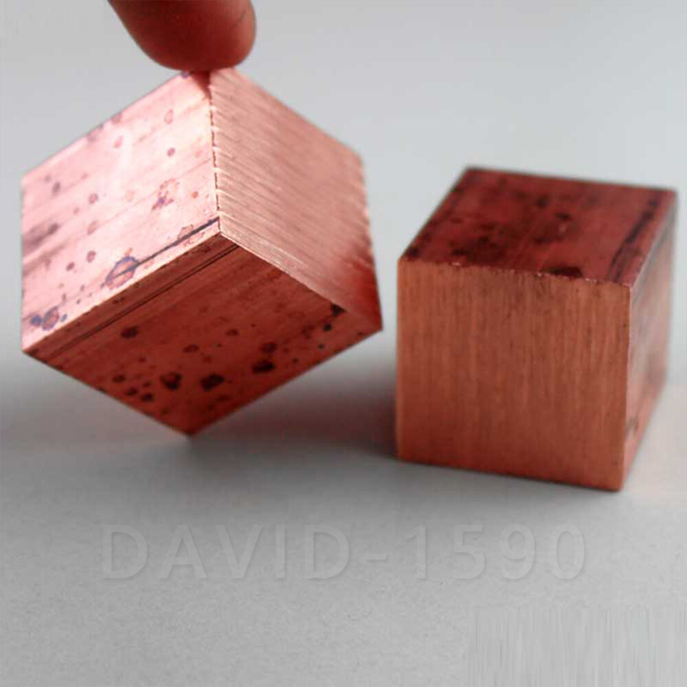 1pcs 99.9% Pure Copper Block Copper Cube C11000 Cu-ETP
