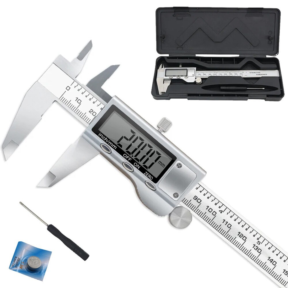 6″ 150mm Digital Caliper Micrometer LCD Gauge Vernier Electronic Measuring Tool