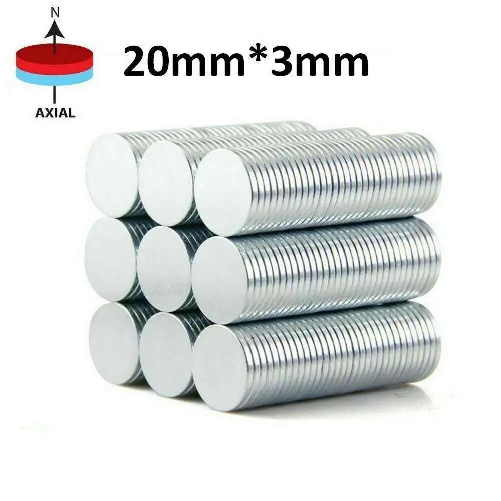 LOT5-100 Round Neodymium Magnets N52 Super Strong Rare Earth Small Large Magnets