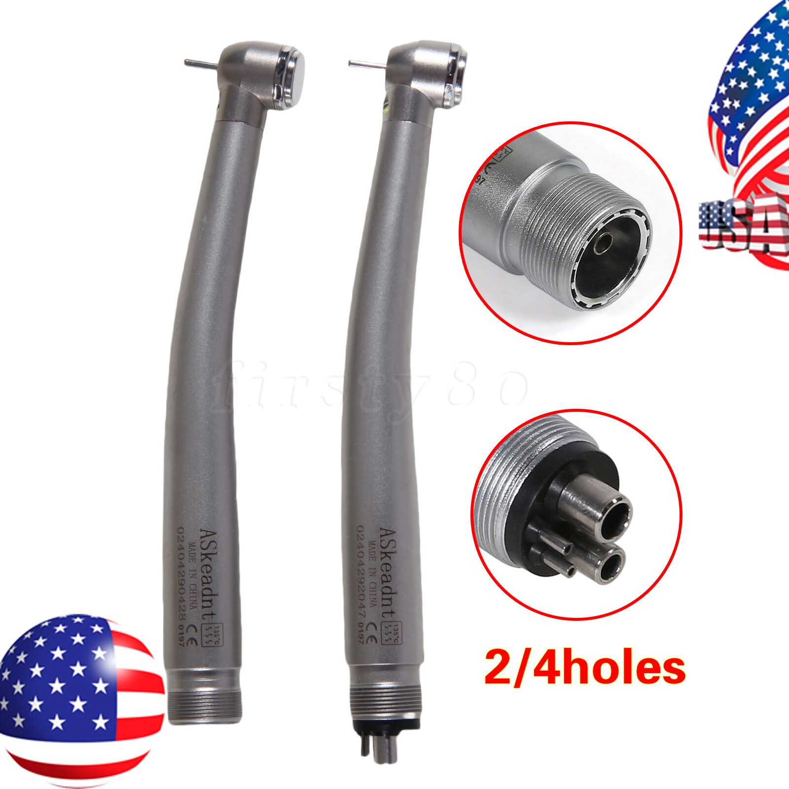 NSK Style Dental Fiber Optic LED E-generator High Speed Handpieces 4HOLE/2HOLE