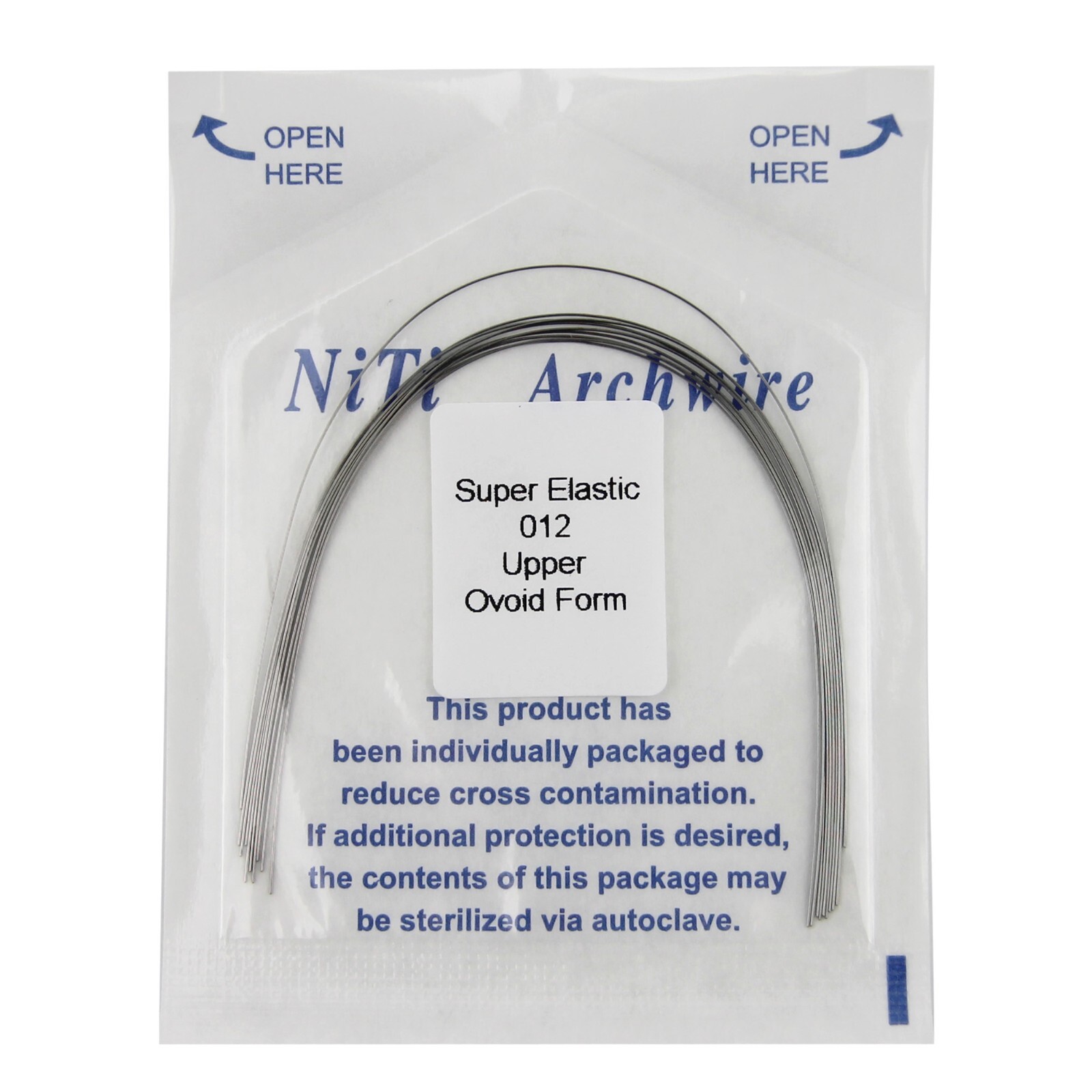 100pcs Dental Orthodontic Arch Wire Niti Stainless Steel Round Rectangular Ovoid