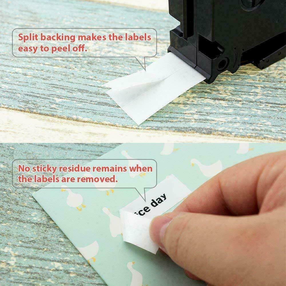 6PK Label Maker Tape 12mm Laminated fit for Brother P-Touch TZ TZe-231 PT-D210