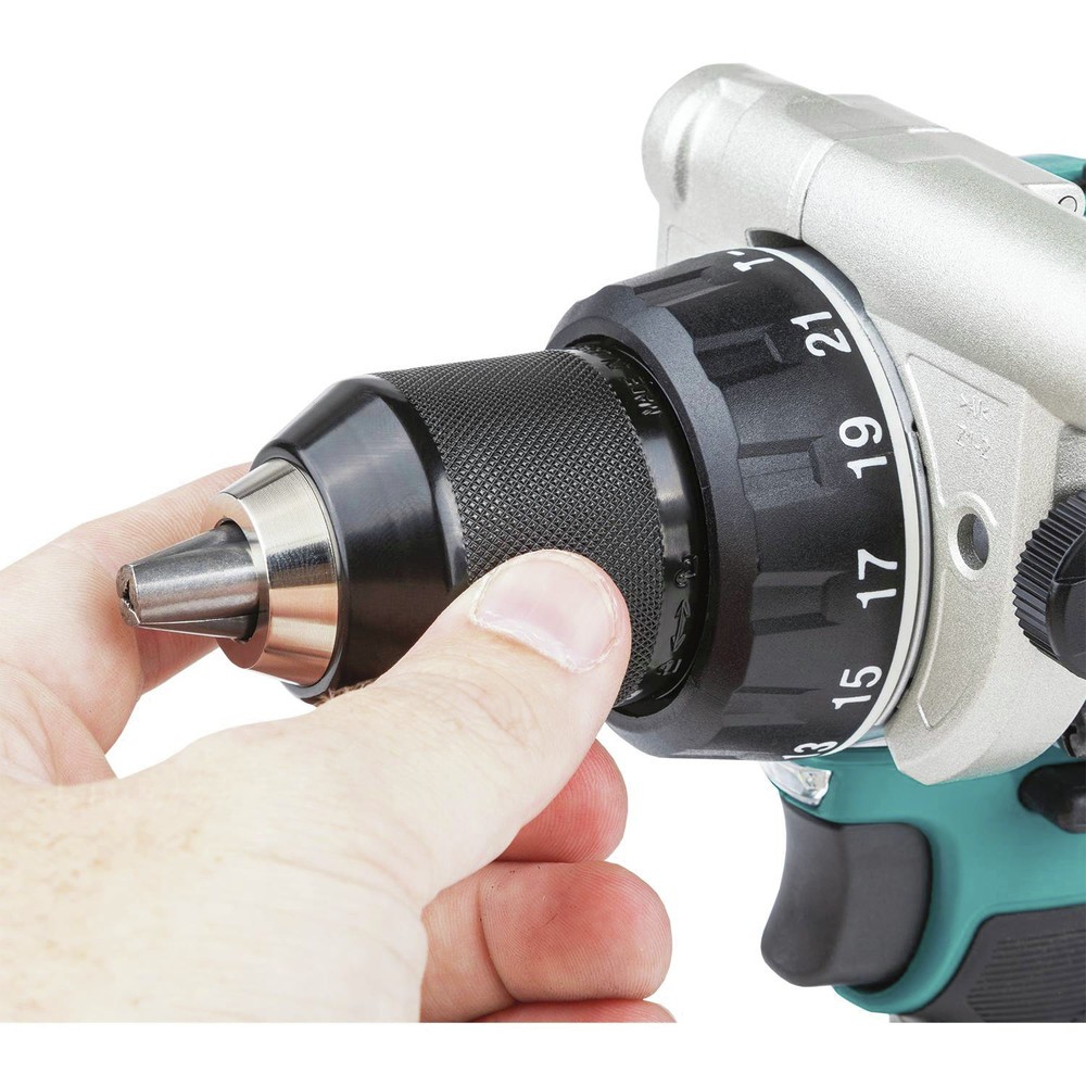 Makita XPH14T-R 18V LXT 1/2″ Hammer Drill Driver Kit, 5 Ah Certified Refurbished