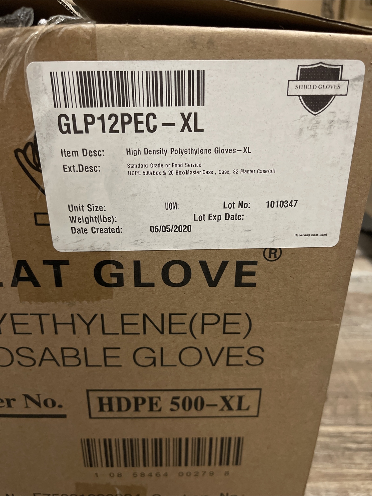 Great Gloves Polyethylene Gloves (PE) XL Disposable Food Grade 10,000 PCS