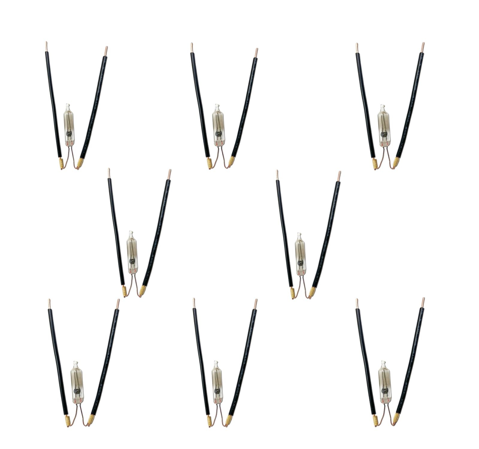 (8pack) Light Bulb Starter Replacement for Flowtron BK-15, 8pack, Black