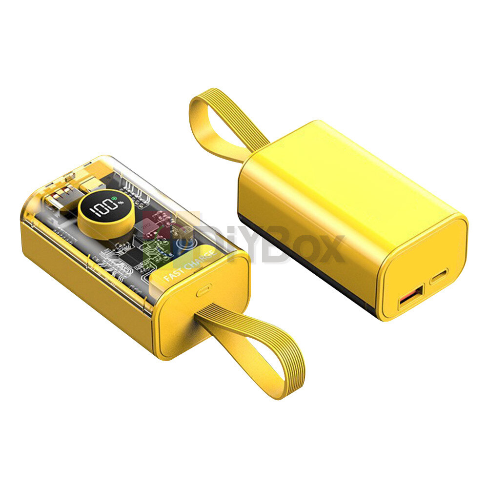 DIY Kits Power Bank Box PD 22.5W Portable 18650 USB Power Bank Case 10000mAh