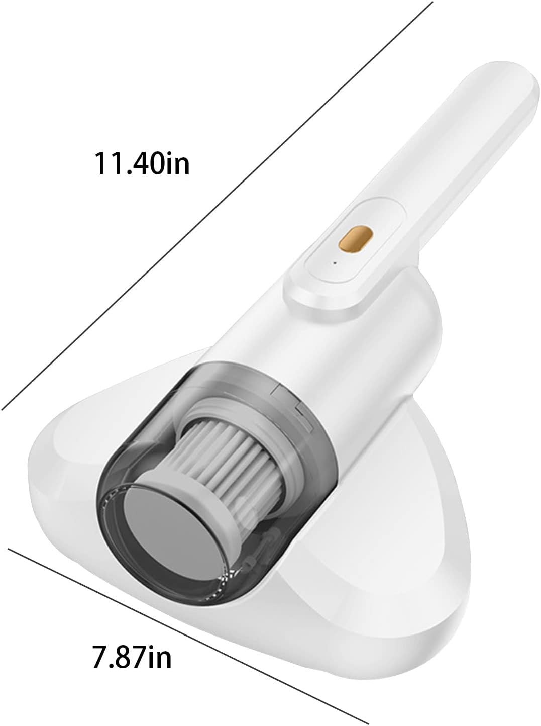 Handheld UV C Bed Vacuum Kills Bacteria Dust Mites Allergen Remover For Mattress